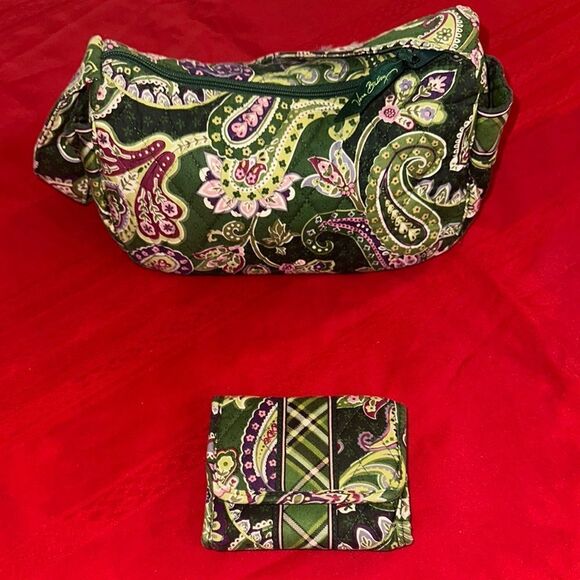 Vera Bradley Paisley Green Women's Bag and Wallet - Picture 3 of 13